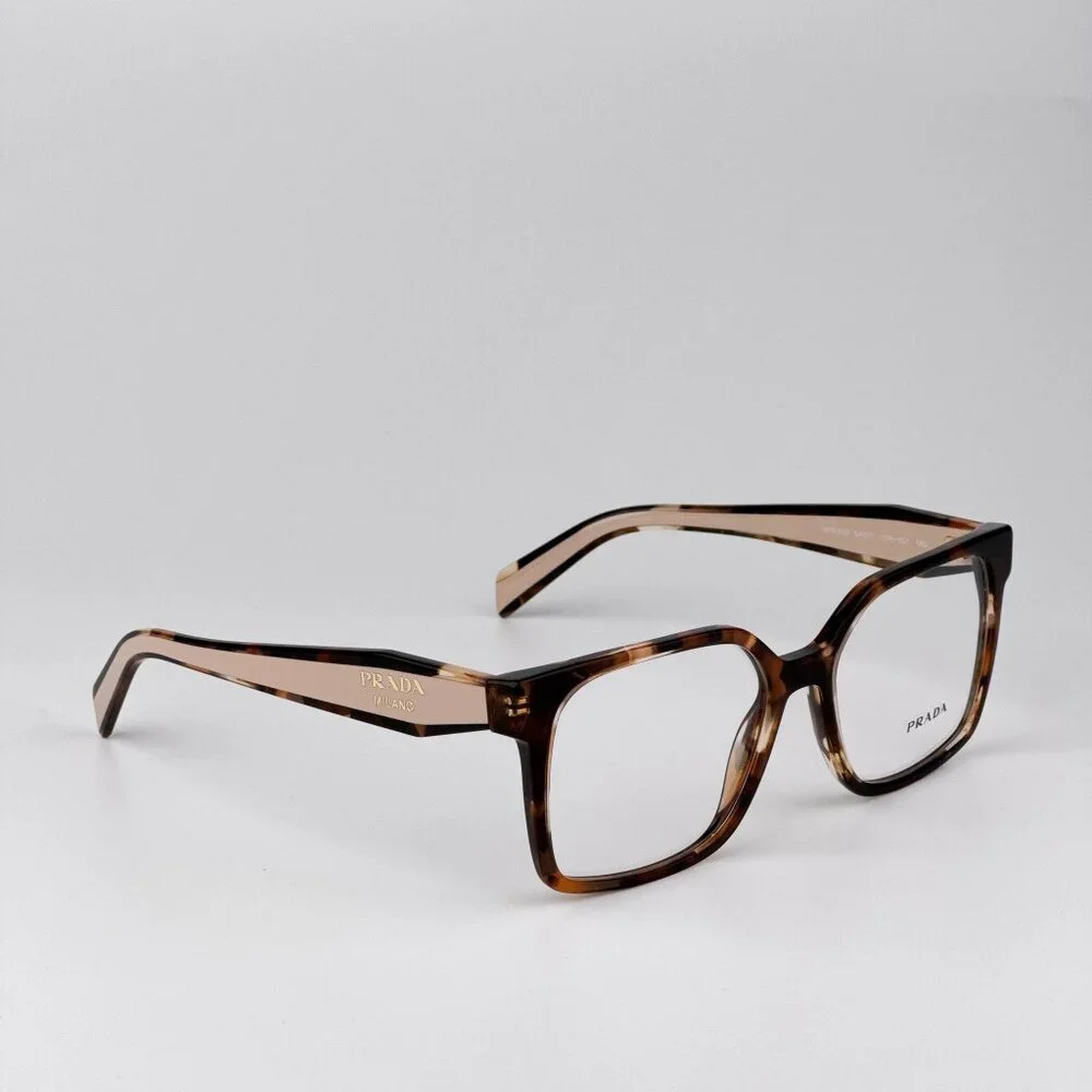 Prada Eyeglasses – Havana Caramel Square Frame | Model PRB03V 07R1O1